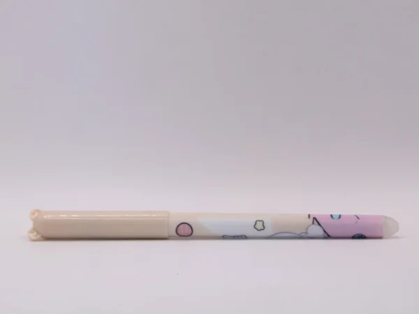 Stylo Nounours Effaçable Bleu à Pointe Fine avec Gomme Intégrée