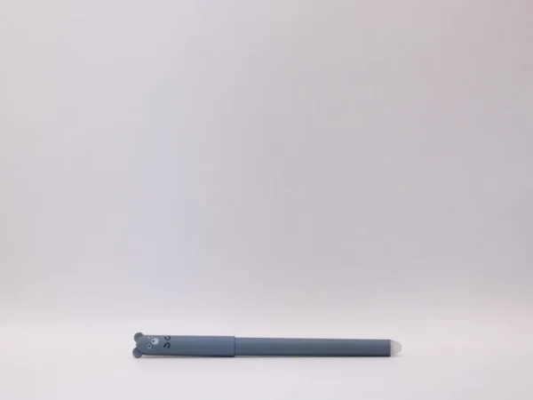 Stylo Nounours Effaçable Bleu à Pointe Fine avec Gomme Intégrée