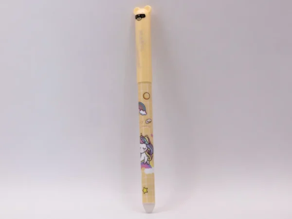 Stylo Nounours Effaçable Bleu avec Gomme Intégrée - Pointe Fine