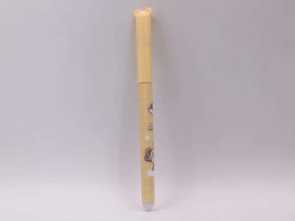 Stylo Nounours Effaçable Bleu avec Gomme Intégrée - Pointe Fine