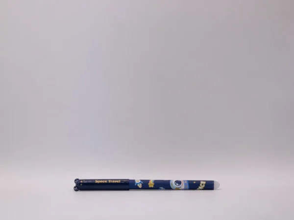 Stylo Nounours Effaçable Bleu avec Gomme Intégrée - Pointe Fine et Ludique