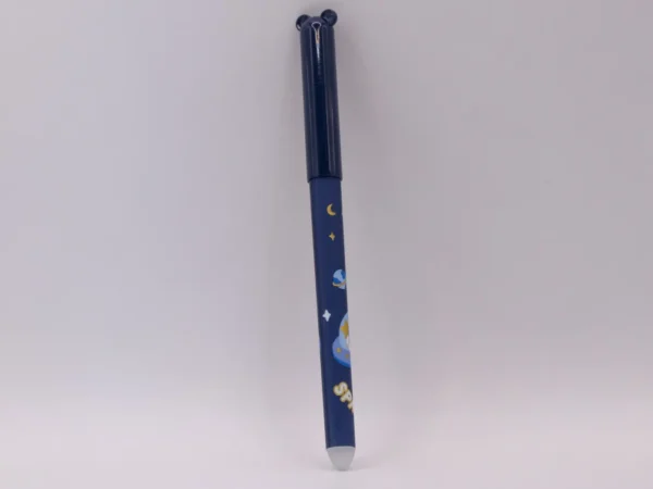 Stylo Nounours Effaçable Bleu avec Gomme Intégrée - Pointe Fine et Ludique