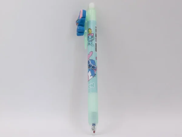 Stylo Stitch Bleu Effaçable - Pointe Fine et Clip - Parfait pour l'Écriture Précise