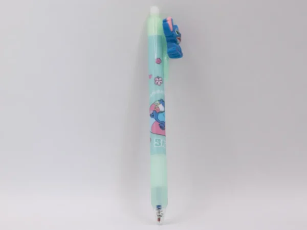 Stylo Stitch Bleu Effaçable - Pointe Fine et Clip - Parfait pour l'Écriture Précise