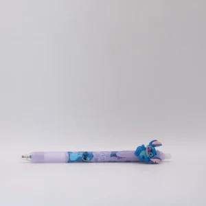 Stylo Stitch bleu effaçable, pointe fine, pratique et mignon pour l'école ou le bureau