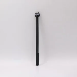 Stylos Tête de Chat: Écriture Fine et Design Adorable en Plastique Bleu