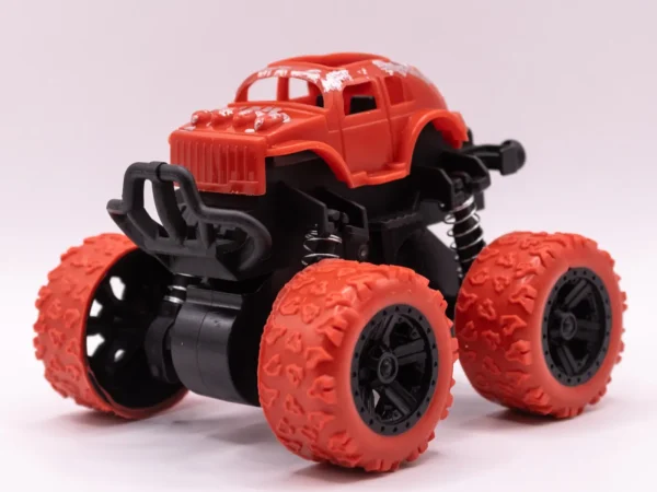 Voiture tout-terrain à friction type Monster Truck noir et rouge