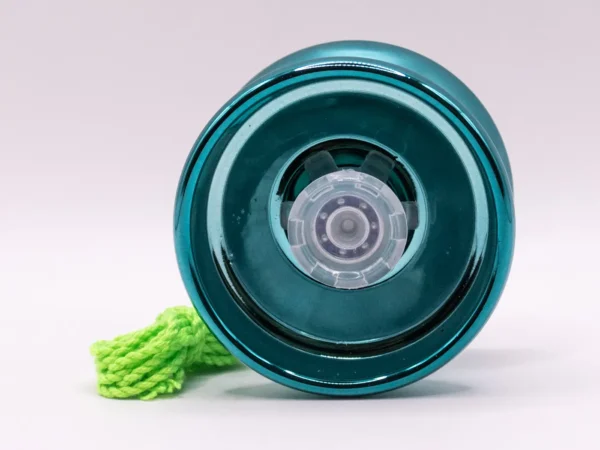 Yoyo Professionnel Style Papillon en Métal Bleu et Vert Vif